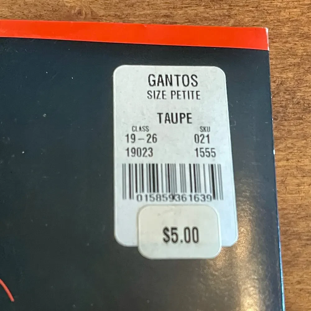 Gantos Pantyhose Lycra Sheer Control Top Size: Petite Color: Taupe C-4